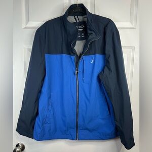 Nautica Men's Stretch Performance Windbreaker/Rain Jacket - Size XXL - Blue
